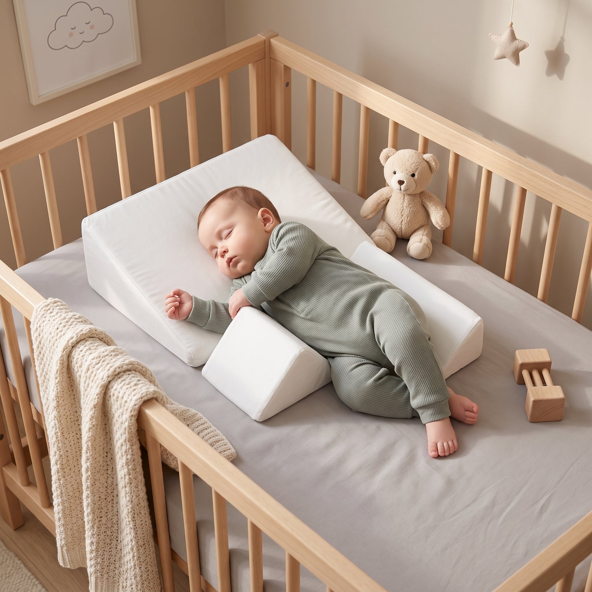 Infant Positioning Pillow with Adjustable Side Support