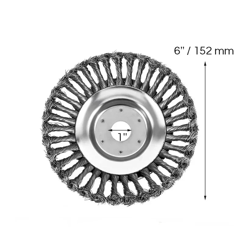 Trimmer Head Steel Wire Brush Lawn Care
