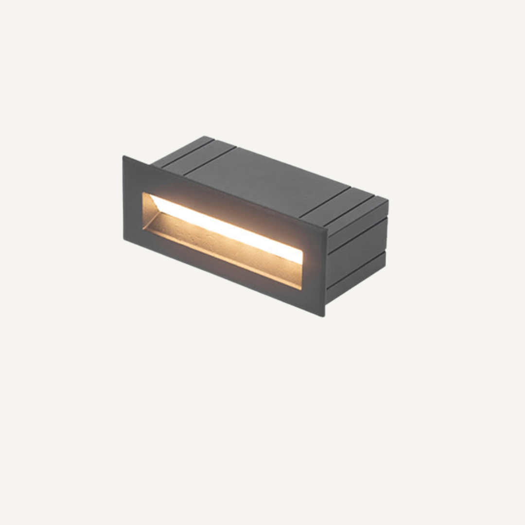 Stair Step Wall Light Recessed LED Outdoor