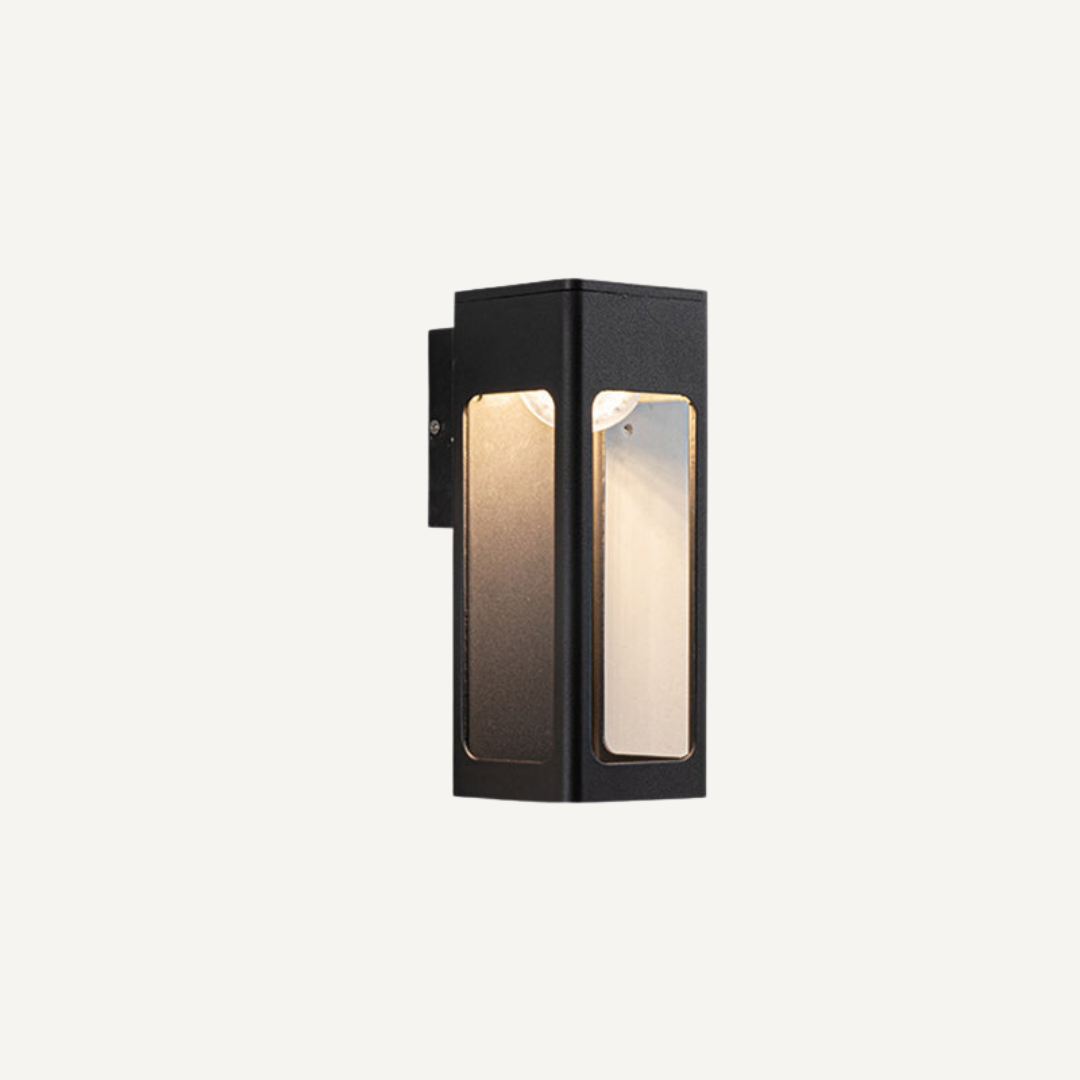 Outdoor wall light fixture for porch and garden