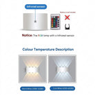 Outdoor LED wall light fixture with up down lighting