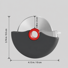 Rotary Pizza Cutter With Stainless Steel Safety Guard