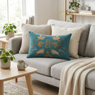 Floral bird decorative pillow cover for sofa and bed