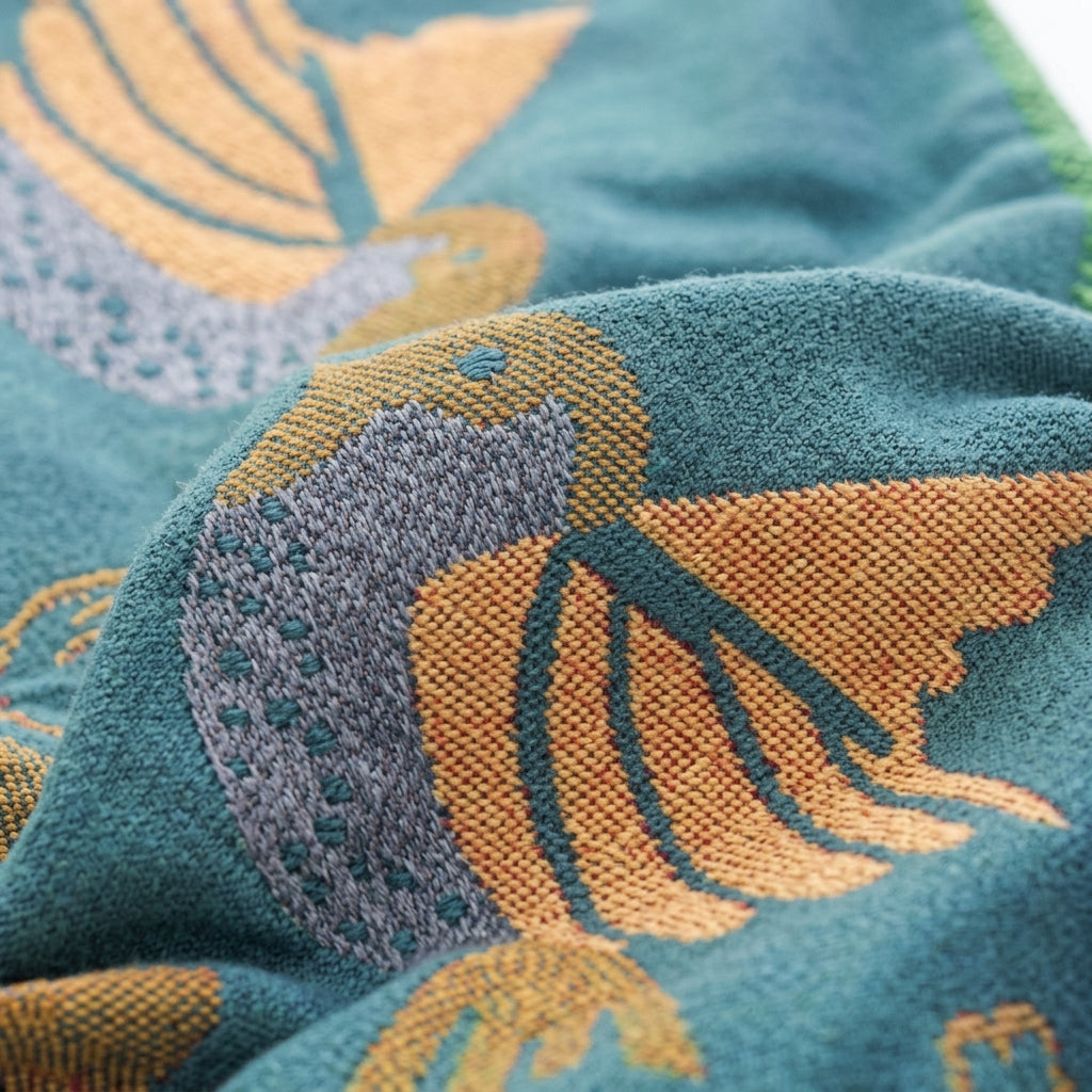 Floral bird decorative pillow cover for sofa and bed