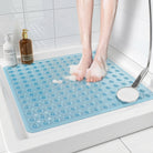 Shower Mat With Square Non Slip Drainage Holes