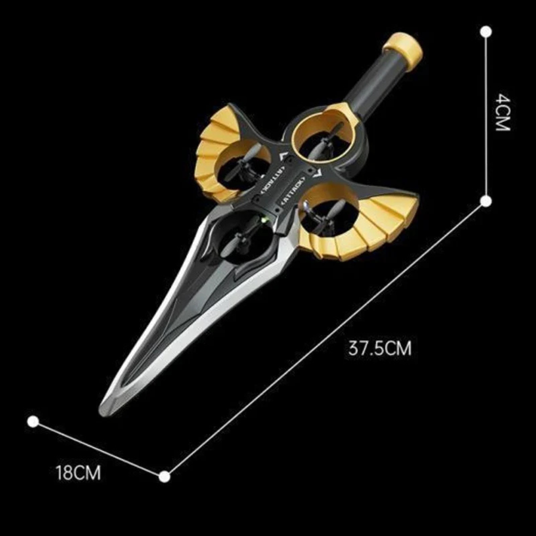 Flying sword toy with gesture control and remote flight