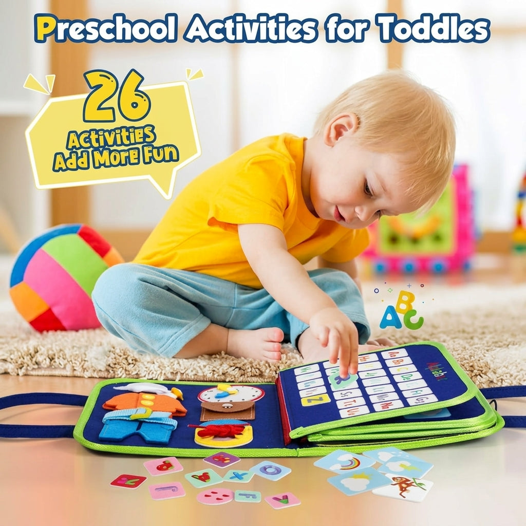 Sensory Activity Book for Children with Interactive Pages