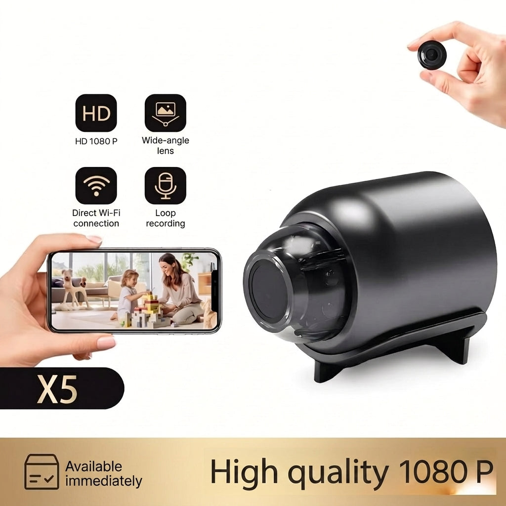 Mini WiFi camera with night vision and full HD