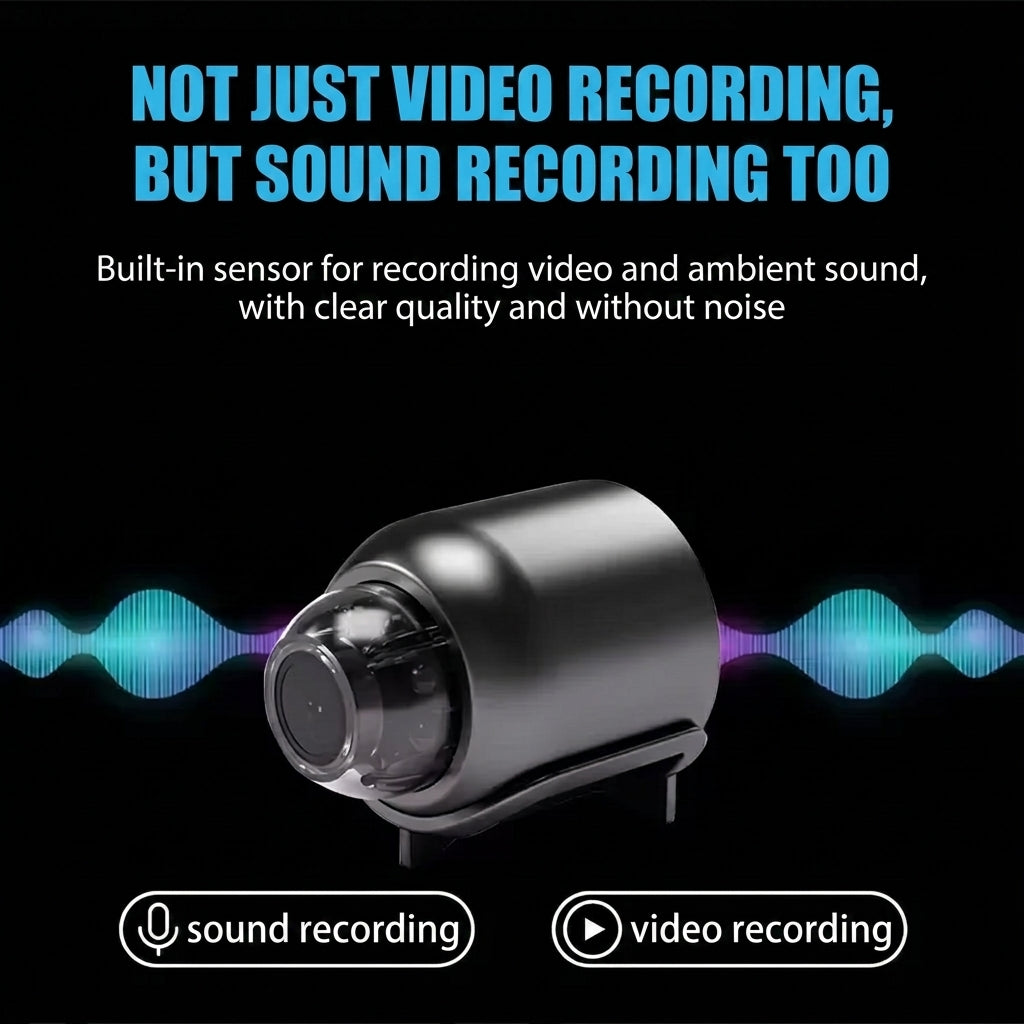 Mini WiFi camera with night vision and full HD