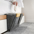 Bed Organizer Bedside Storage with Cable Slots