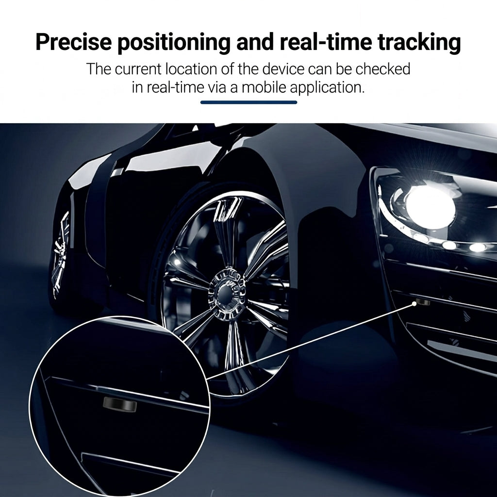 GPS vehicle tracker with real time location and magnetic mount