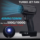 Cordless turbo jet blower for car drying and cleaning