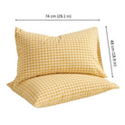 Pillowcase Cover Checkered Envelope Closure Bedding