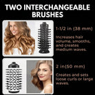 Rotating 3 in 1 hair styler with adjustable temperature