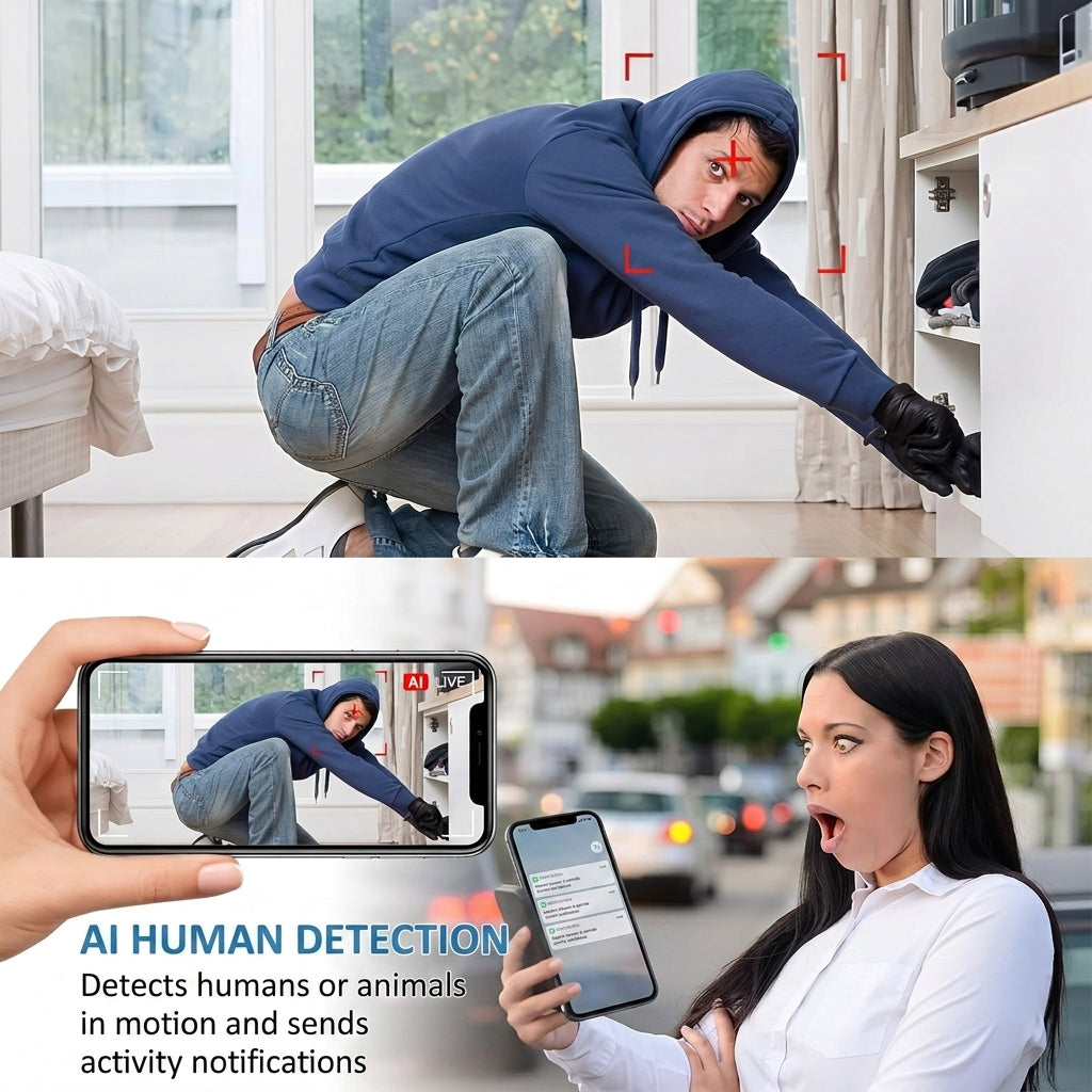 Mini wireless security camera with motion detection
