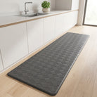 Kitchen Mat Anti Fatigue Cushioned Non Slip Modern - gray
