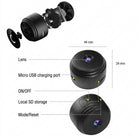 Security Camera Mini Wireless Magnetic Mount Night Vision