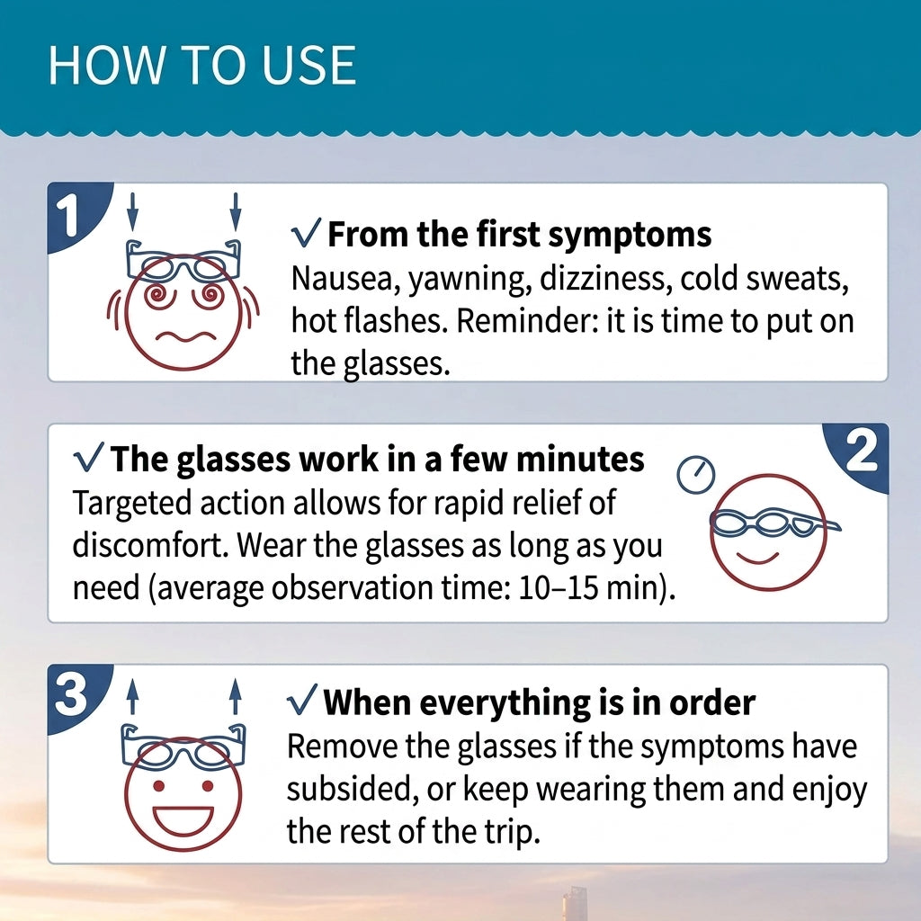 Travel Glasses Kids Motion Sickness Relief