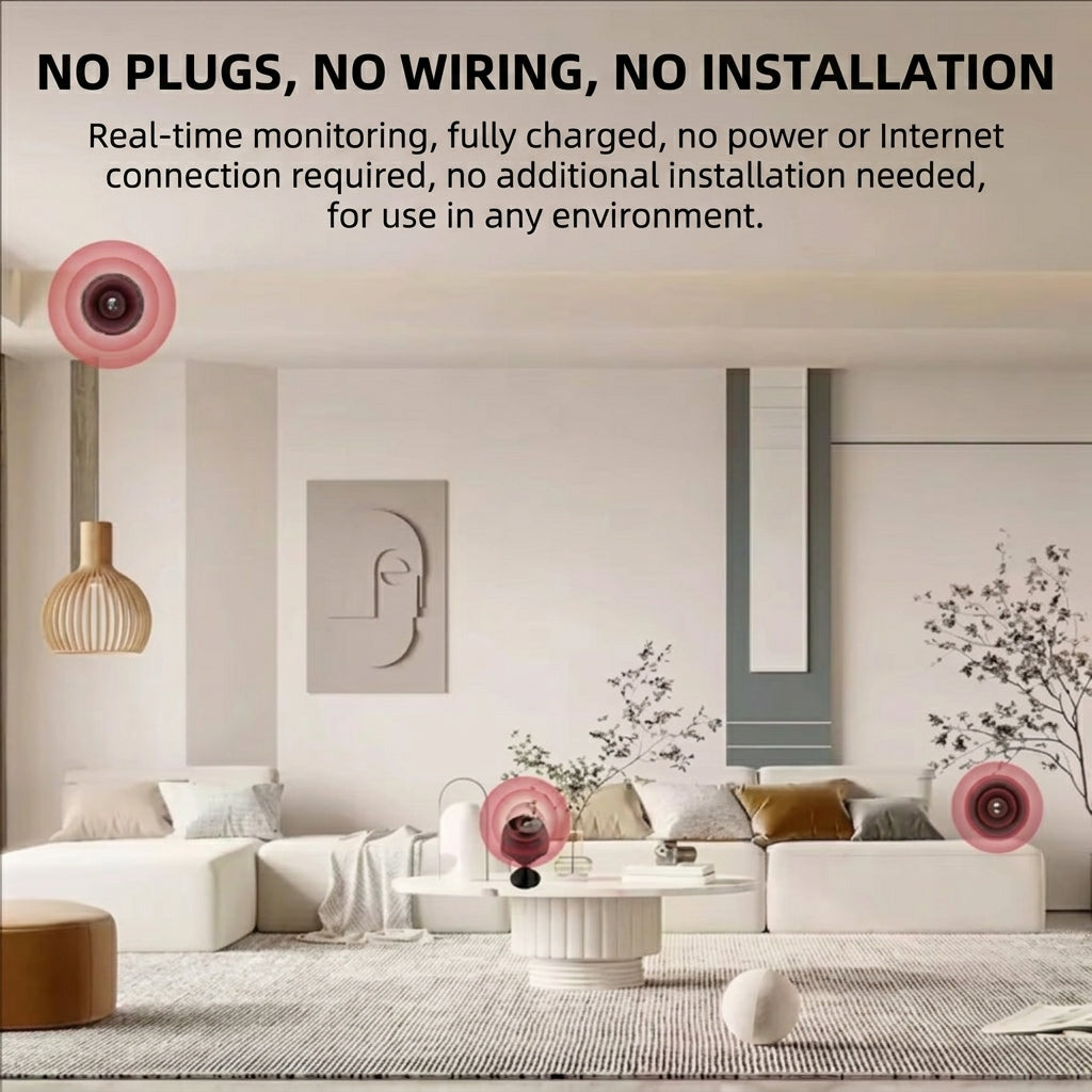 Compact WiFi Camera with Night Vision and Remote Viewing