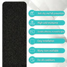 Non Slip Stair Treads with Textured Grip Strips for Stairs