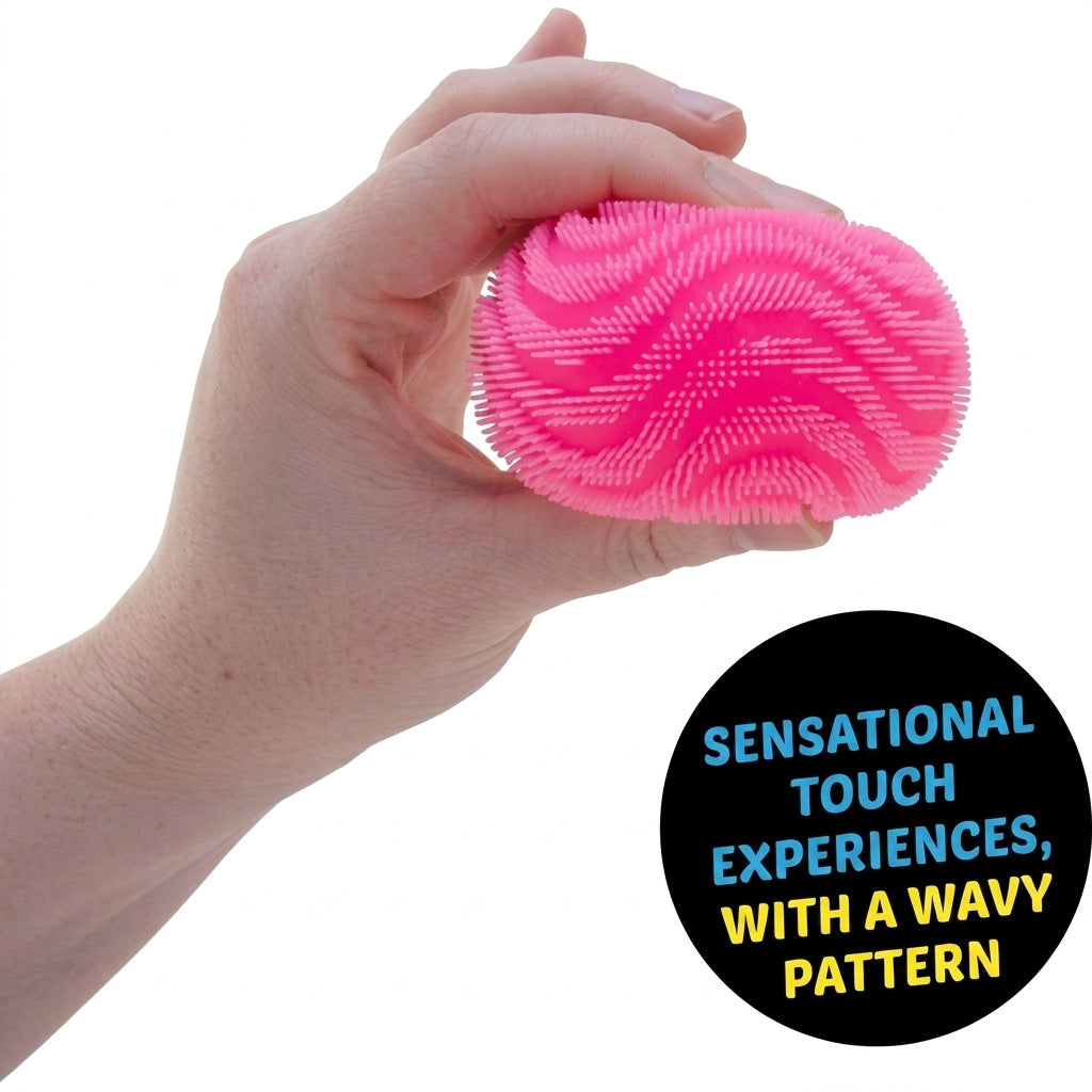 Fidget Stress Toy Fuzz Ball Desktop Ornament with Squishy Texture