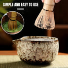 Matcha Tea Set Ceramic Bowls with Bamboo Whisk