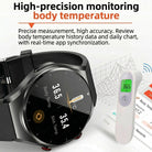 Health Monitoring Smartwatch with ECG and Glucose Tracking Display