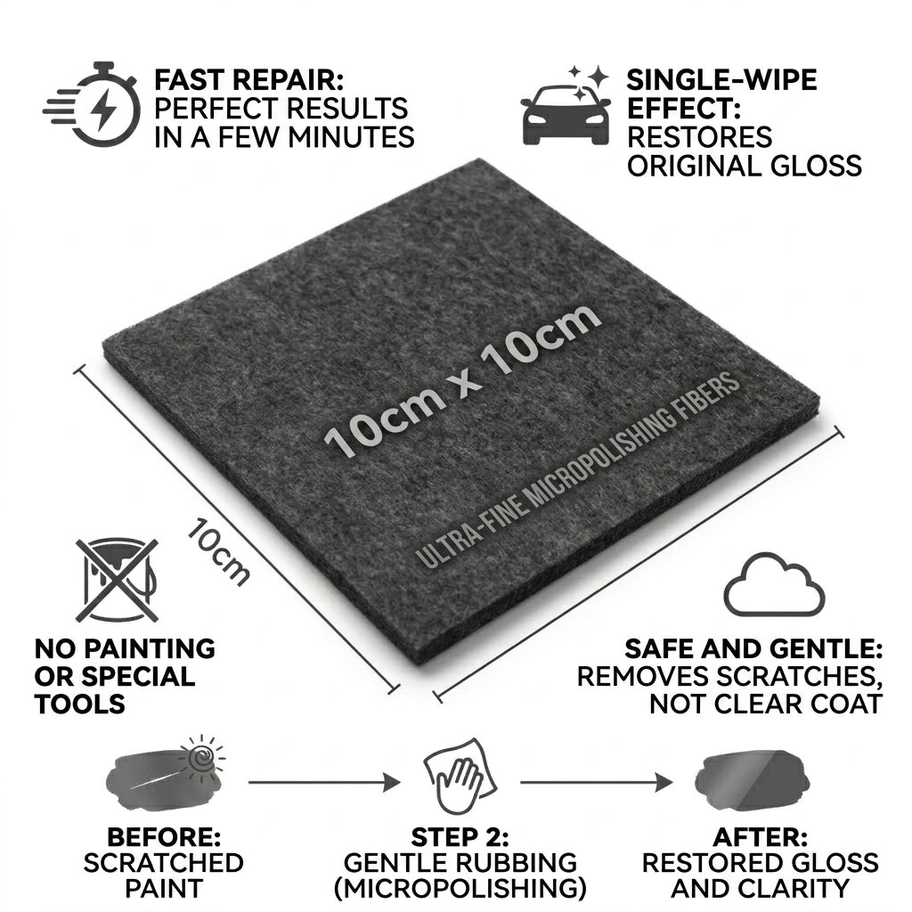 Car Scratch Repair Cloth Reusable Nano Fabric for Paint Care