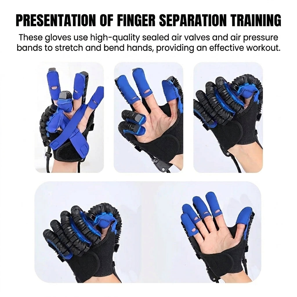 Hand Rehabilitation Glove for Finger Exercises at Home