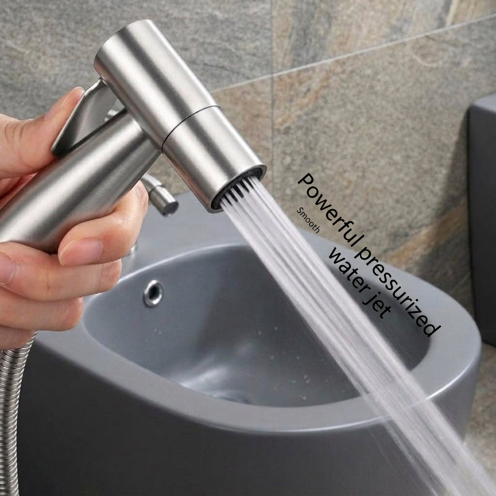 Bidet Sprayer for Toilet with Stainless Steel Wall Holder
