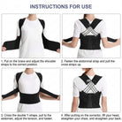 Posture Corrector with Adjustable Crossed Back Straps and Shoulder Support