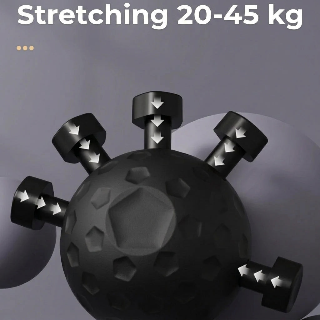 Finger Exerciser with Adjustable Resistance Buttons for Grip Training
