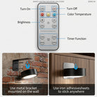 Picture light with remote control and three light settings