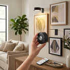 Picture light with remote control and three light settings