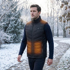 Heated vest with carbon fibre wire and 5000mAh battery