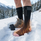 Heated socks with adjustable temperature settings