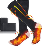Heated socks with adjustable temperature settings