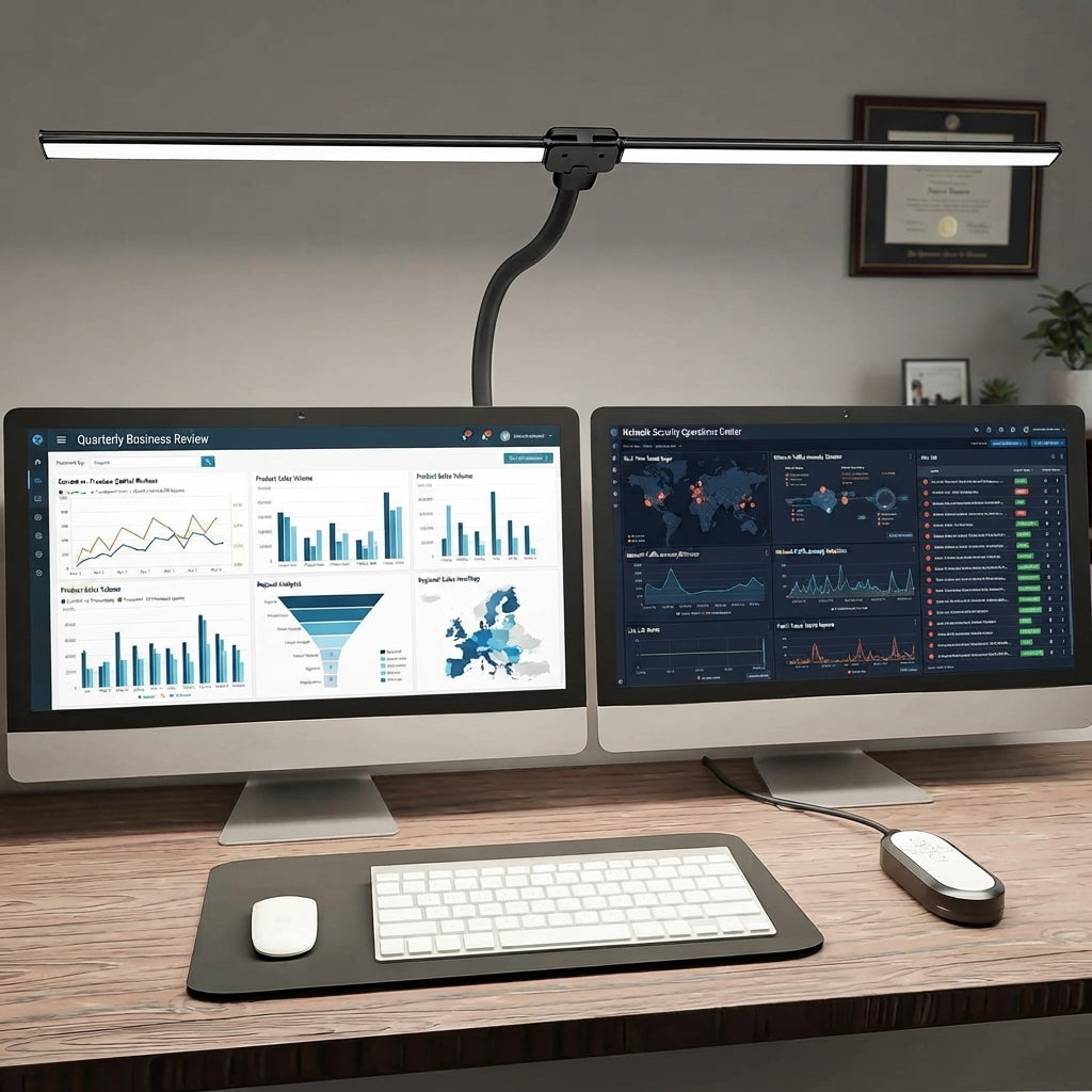 Desk Lamp With Flexible Neck And Dimmable Light
