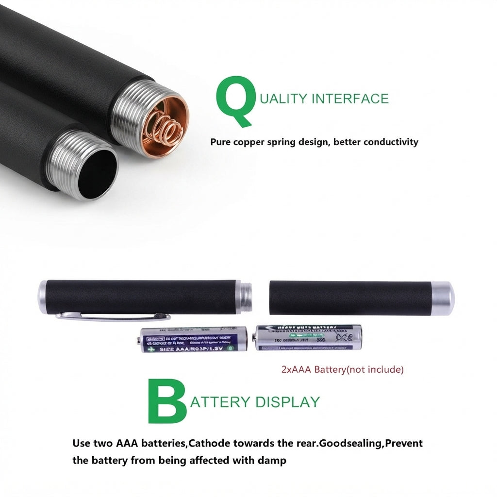 Laser Pointer For Presentations With Rechargeable Design