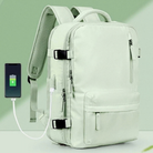 Travel Backpack With Multiple Compartments And USB Charging Port