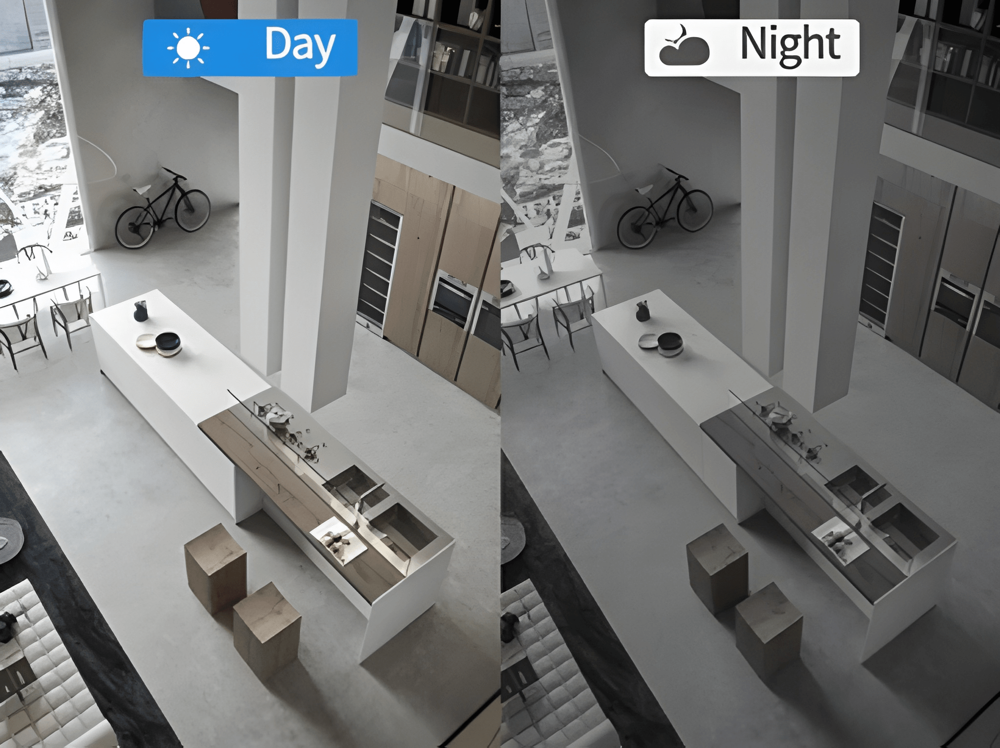 Mini WiFi security camera with night vision for home monitoring