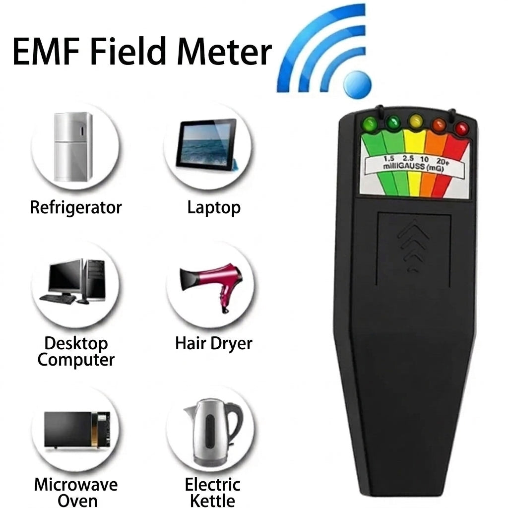EMF Detector with Five LED Levels for Field Readings