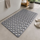 Bath Mat with Non Slip Drainage Holes - gray