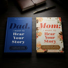 Memory Journal With Guided Questions And Linen Hardcover - colourful placemat set: for dad and mum