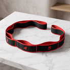 Stretching Belt Elastic Resistance Yoga Pilates Fitness - red