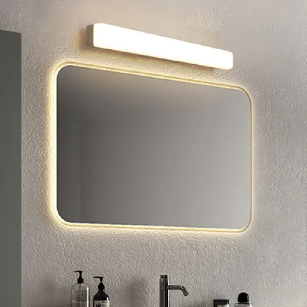 Flush mount ceiling light with slim linear design - white light
