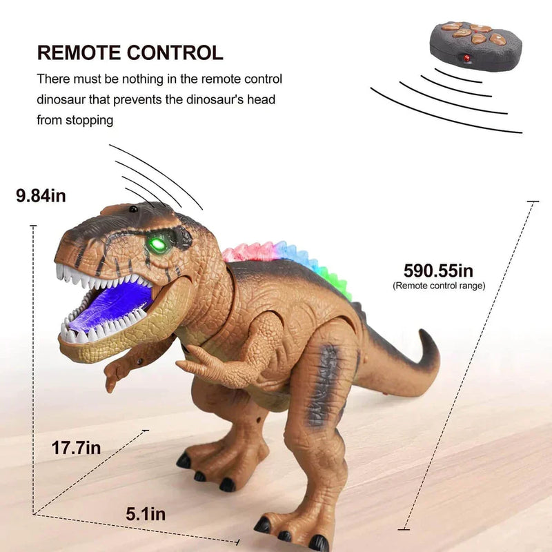 Remote Control Tyrannosaurus Dinosaur Toy with Roaring Sounds