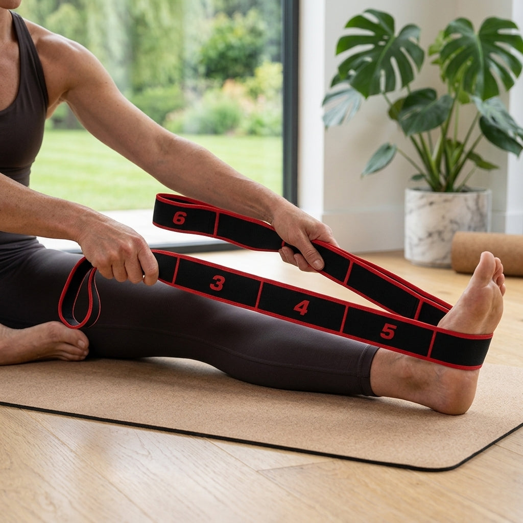 Stretching Belt Elastic Resistance Yoga Pilates Fitness