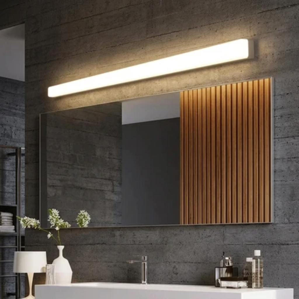 Flush mount ceiling light with slim linear design
