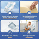 Ergonomic Pillow Memory Foam Neck Support Dual Height